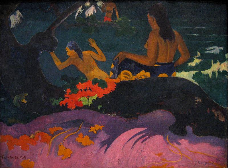 Paul Gauguin By the Sea oil painting picture